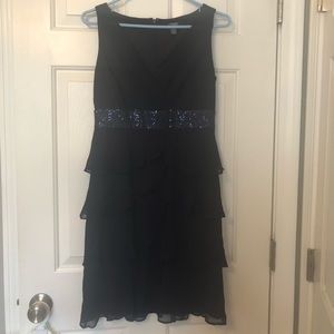 Navy blue cocktail dress